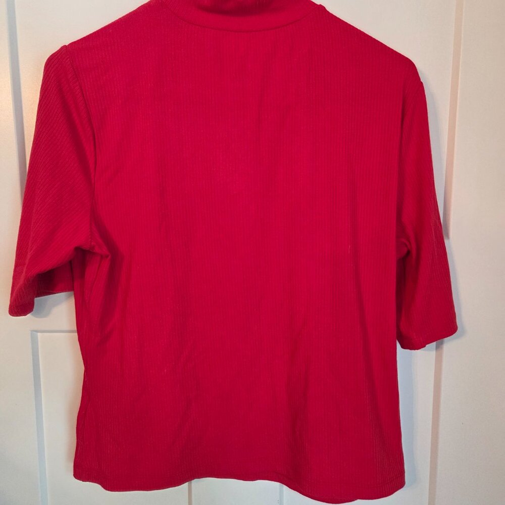 Mockneck Ribbed Top - Picture 2 of 4